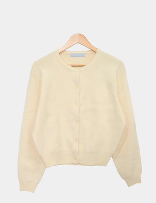 Basic Crew Neck Cardigan