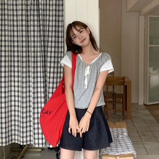 Shirred Ribbon Sleeveless