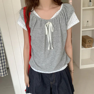 Shirred Ribbon Sleeveless