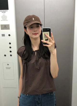 French sleeve blouse