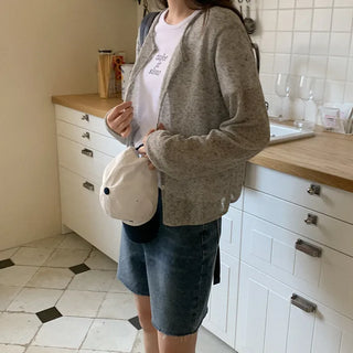 Basic Linen Round Cardigan