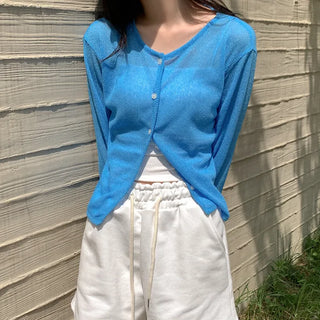 Basic Linen Round Cardigan