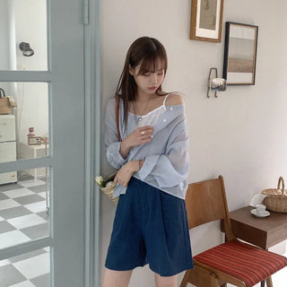 [SET] Blouse + Sleeveless Set