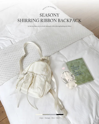 Shirring Ribbon Backpack