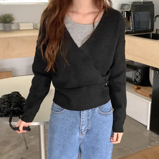 Wool wrap knit