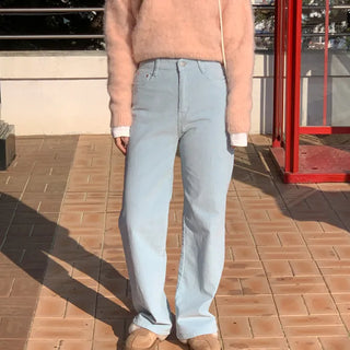 Corduroy wide-leg pants (3c)