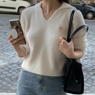 Cropped sailor collar knit (2c)
