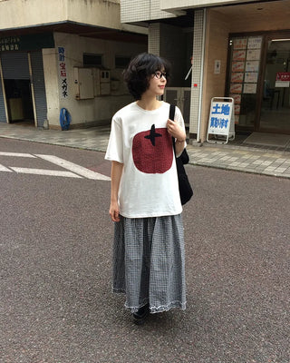 Over 3,000 units sold! Tomato print oversized short-sleeved T-shirt