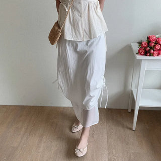 String Layered Long Skirt