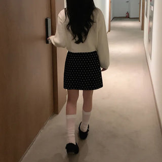 Long-sleeved puff cardigan