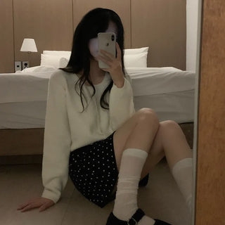 Long-sleeved puff cardigan
