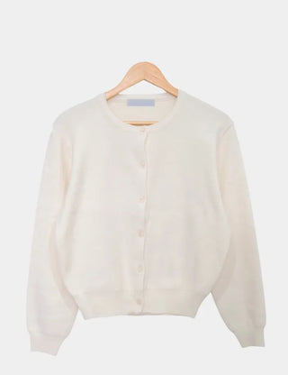 Basic Crew Neck Cardigan