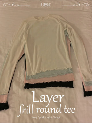 Frilled round innerwear