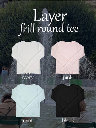 Frilled round innerwear
