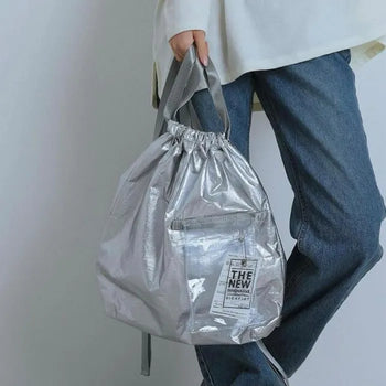 Clear Pocket Street 2-Way Tote Bag Backpack (2 colors)