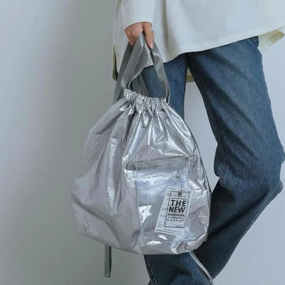 Clear Pocket Street 2-Way Tote Bag Backpack (2 colors)