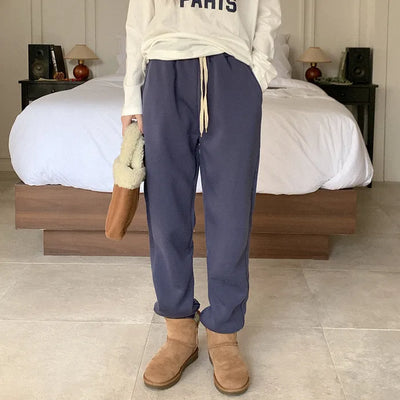 (7 colors) Fleece-lined jogger pants
