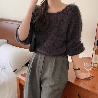 Pastel Square Neck Knit