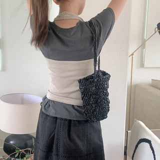 Cotton halter sleeveless top