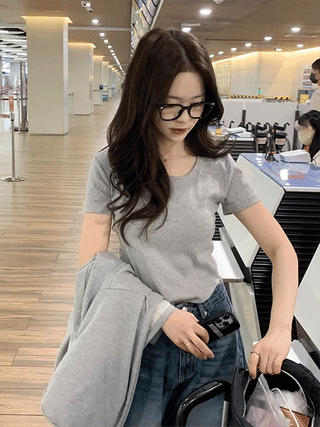 Daily thick-frame glasses (2 colors)