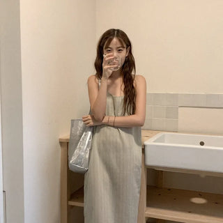 Striped long dress