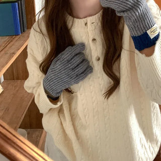 Twist Button Knit