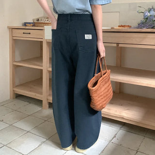 Balloon side buckle chino pants