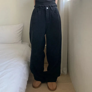 Fleece-lined balloon chino pants
