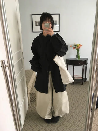 (2 colors) Military Oversized Jacket