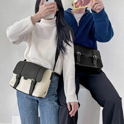 Modern Leather Cross Messenger Bag