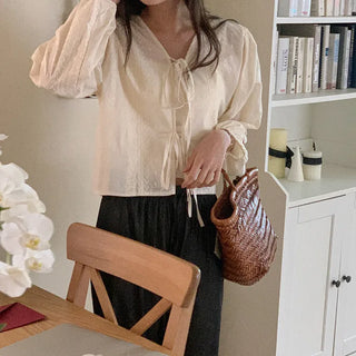 Stitched Ribbon Blouse