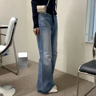 Cotton bootcut denim pants