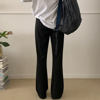 Bootcut elastic waist pants