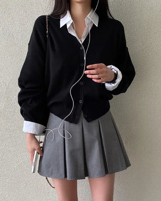 V-neck cardigan