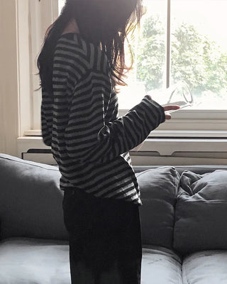 Slim striped knit