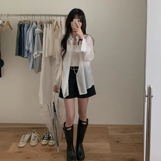 Elastic waist chino shorts
