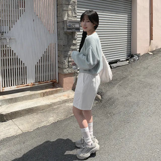 Linen knit cardigan