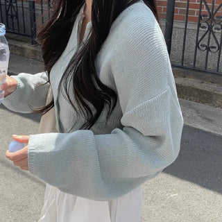 Linen knit cardigan