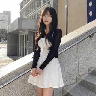 Summer Layered Bustier Mini Ribbon Rib