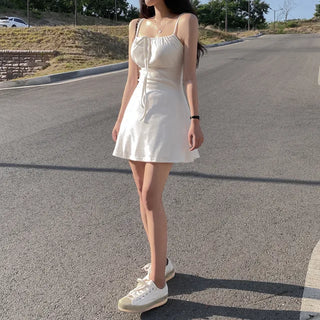 Summer Layered Bustier Mini Ribbon Rib