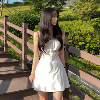 Summer Layered Bustier Mini Ribbon Rib