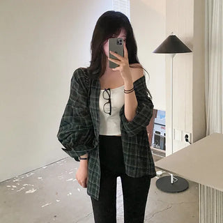 Summer long-sleeved sheer balloon oversized long knit