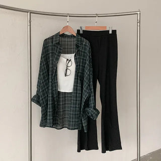 Summer long-sleeved sheer balloon oversized long knit