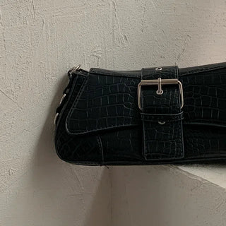 2-Way Silver Mini Leather Cross Shoulder Bag