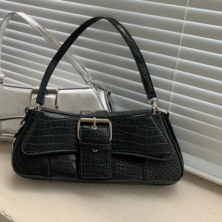 2-Way Silver Mini Leather Cross Shoulder Bag