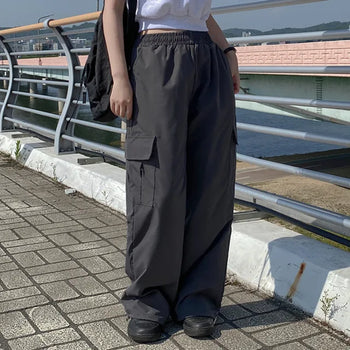 Summer Wide Elastic Training 2-Way Jogger String Cargo Pants