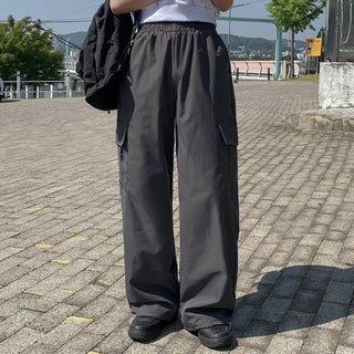 Summer Wide Elastic Training 2-Way Jogger String Cargo Pants