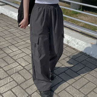 Summer Wide Elastic Training 2-Way Jogger String Cargo Pants