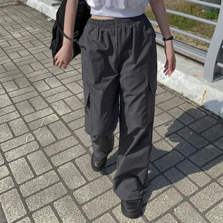 Summer Wide Elastic Training 2-Way Jogger String Cargo Pants