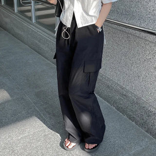 Summer Wide Elastic Training 2-Way Jogger String Cargo Pants
